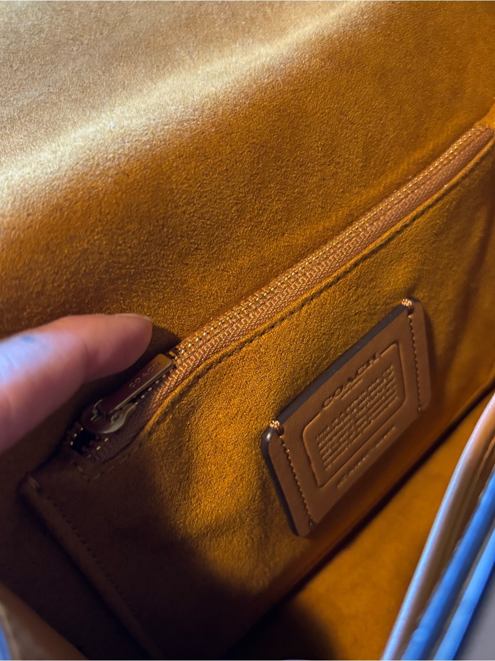 Coach Ivory Leather Crossbody Bag - Picture 3 of 6